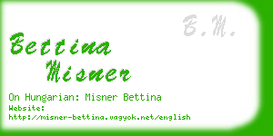 bettina misner business card